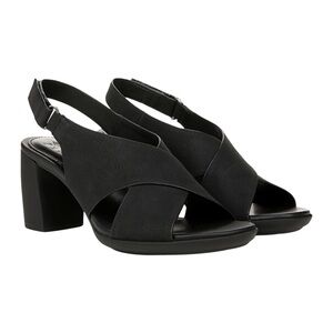NEUTRALIZER • Treasure Slingback Sandal Adjustable Elegant Black Block Heels